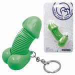 商品入荷待ち セクシーコックキーホルダー (グリーン)(ジョークグッズ)