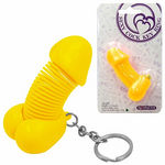 商品入荷待ち セクシーコックキーホルダー (イエロー)(ジョークグッズ)