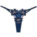 商品入荷待ち 蓮華パンティ ブルー(ランジェリー)